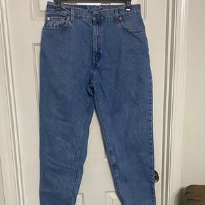 Vintage Levi's Straight Fit Denim Jeans in Classic Blue